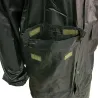 Manteau à capuche coupe vent imperméable polyester kaki S à 3XL