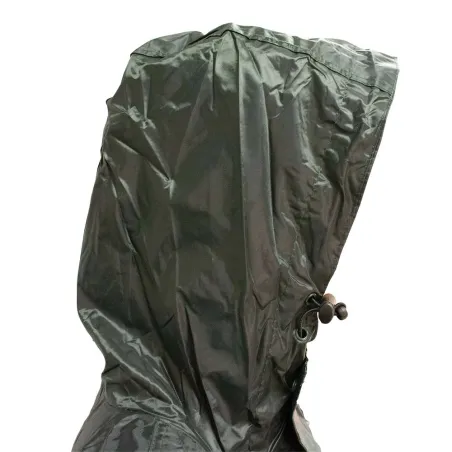 Manteau à capuche coupe vent imperméable polyester kaki S à 3XL