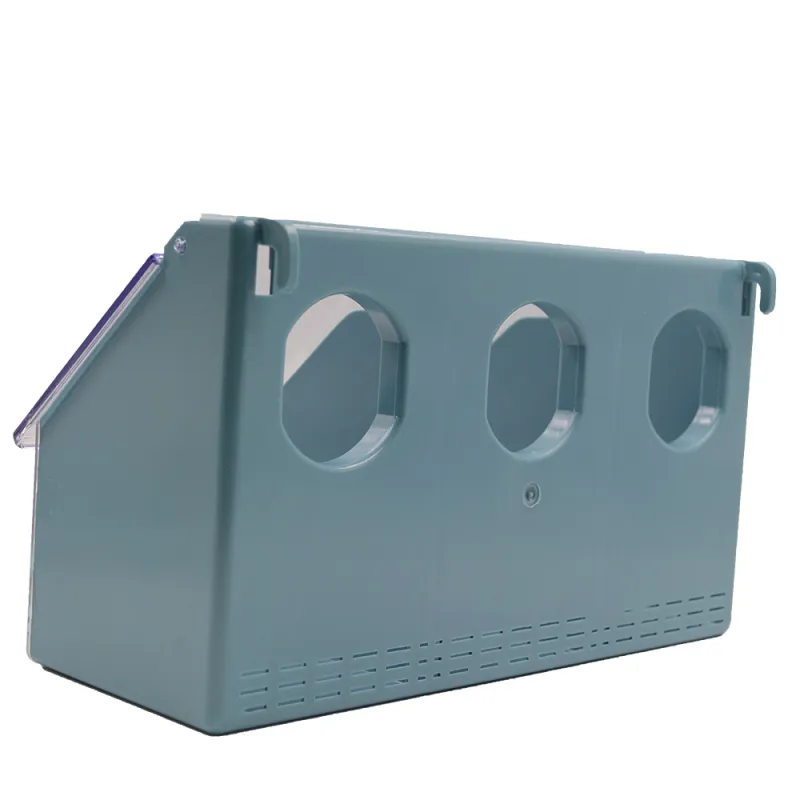 Mangeoire de cage 3 compartiments 14,7 x 25 x 10 cm