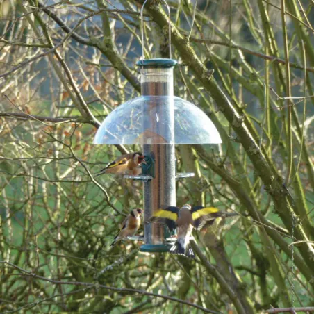 Mangeoire oiseau spécial chardonneret métal Mangeoire oiseau spécial chardonneret métal