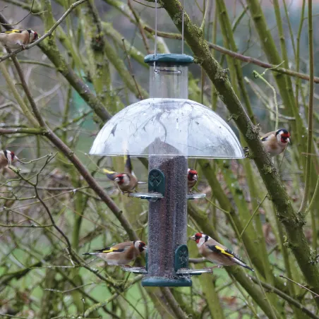 Mangeoire oiseau spécial chardonneret métal Mangeoire oiseau spécial chardonneret métal