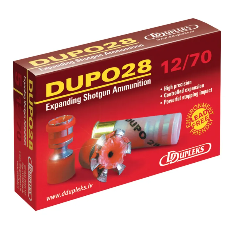Cartouche Ddupleks® sans plomb (boîte de 5) cal. 12/70 Cartouche Ddupleks® sans plomb (boîte de 5) cal. 12/70