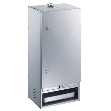 Fumoir Peetz F85 en acier aluminisé avec porte H 85 x L 39 x P 28 cm