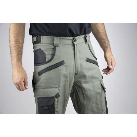 Pantalon de Travail Pro Kaki Ultra Résistant de 38 à 50