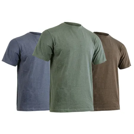 Pack de 3 T-shirts Lincoln Vert Bleu Marron de S à 3XL