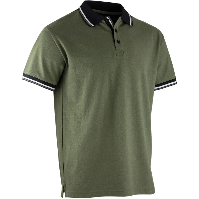 Polo manche courtes Lewis élégant coton polyester vert S à 3XL