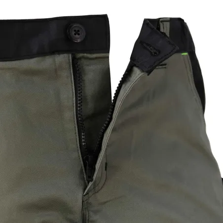 Bermuda de travail homme ULYSSE coton polyester kaki gris 38 à 50