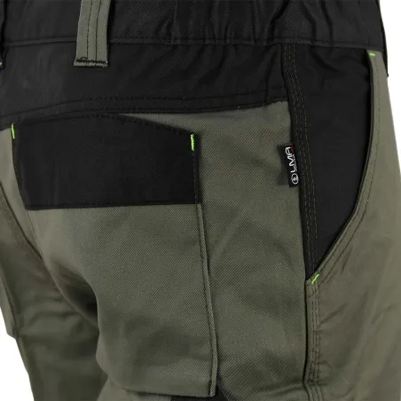 Bermuda de travail homme ULYSSE coton polyester kaki gris 38 à 50