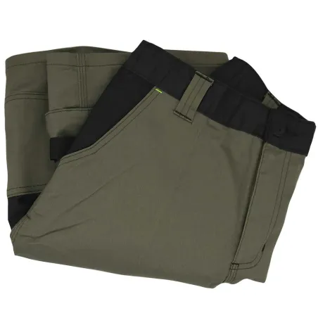 Bermuda de travail homme ULYSSE coton polyester kaki gris 38 à 50