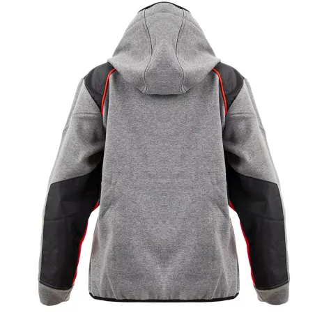 Blouson travail à capuche femme 2 poches molletonné gris XS à 2XL