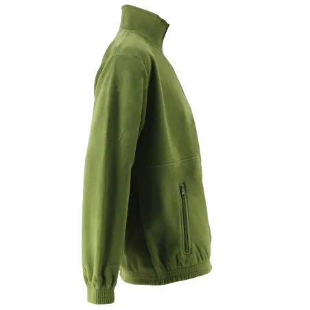 Blouson polaire broderie canard 2 poches polyester kaki M à 3XL