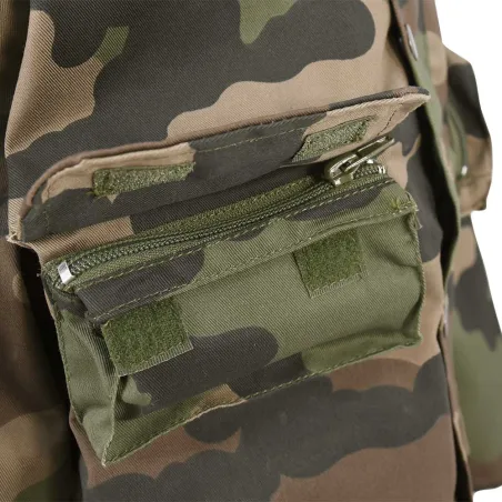 Veste chasse fermeture glissière coton polyester camo 6 à 16 ans