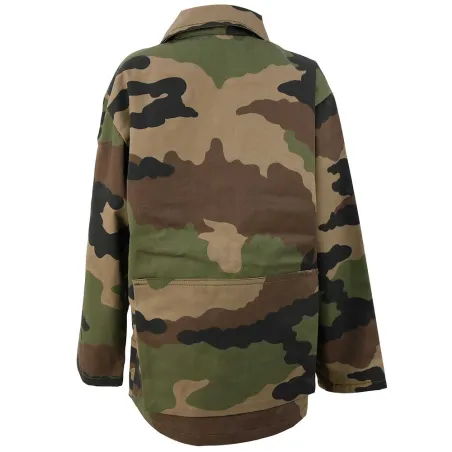 Veste chasse fermeture glissière coton polyester camo 6 à 16 ans