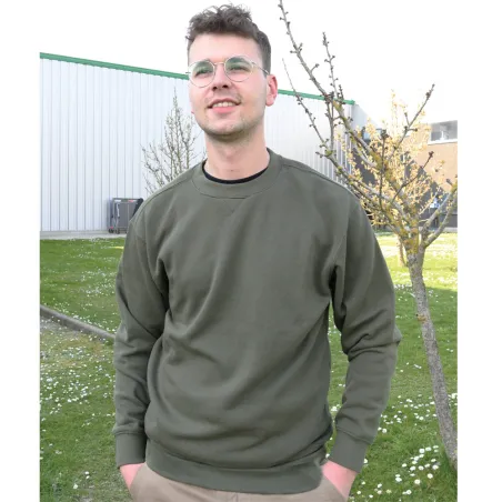 Sweat col rond kaki Sweat col rond kaki