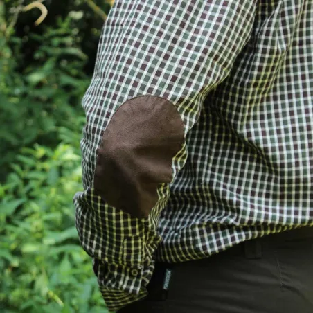 Chemise Percussion® Sologne vert marron