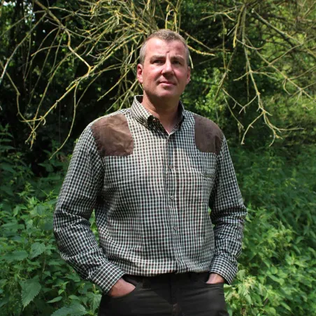 Chemise Percussion® Sologne vert marron