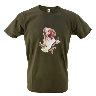 T-shirt kaki épagneul Bartavel®