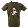 T-shirt kaki épagneul Bartavel®
