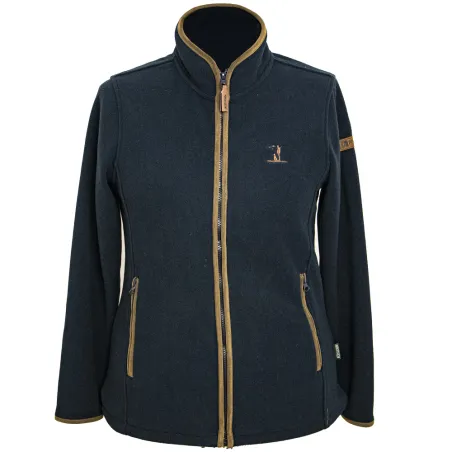 Blouson polaire femme Scotland zip polyester marine S à XL