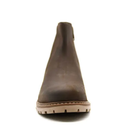 Bottines Touk Cuir Zip marron 40 à 46