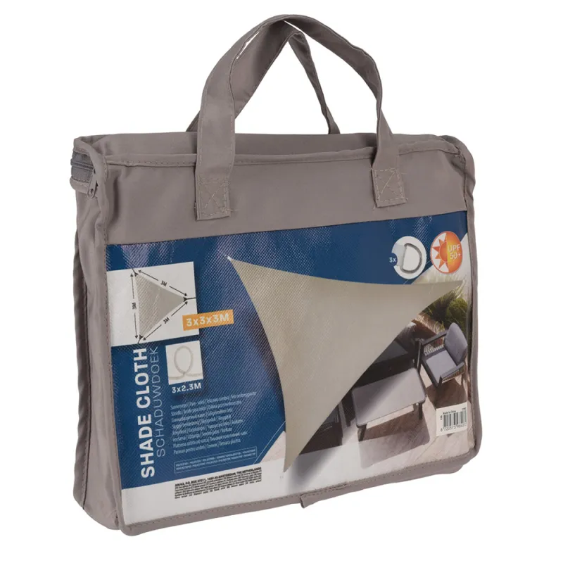 Toile d'ombrage triangulaire Taupe 3 x 3 x 3 m Toile d'ombrage triangulaire Taupe 3 x 3 x 3 m