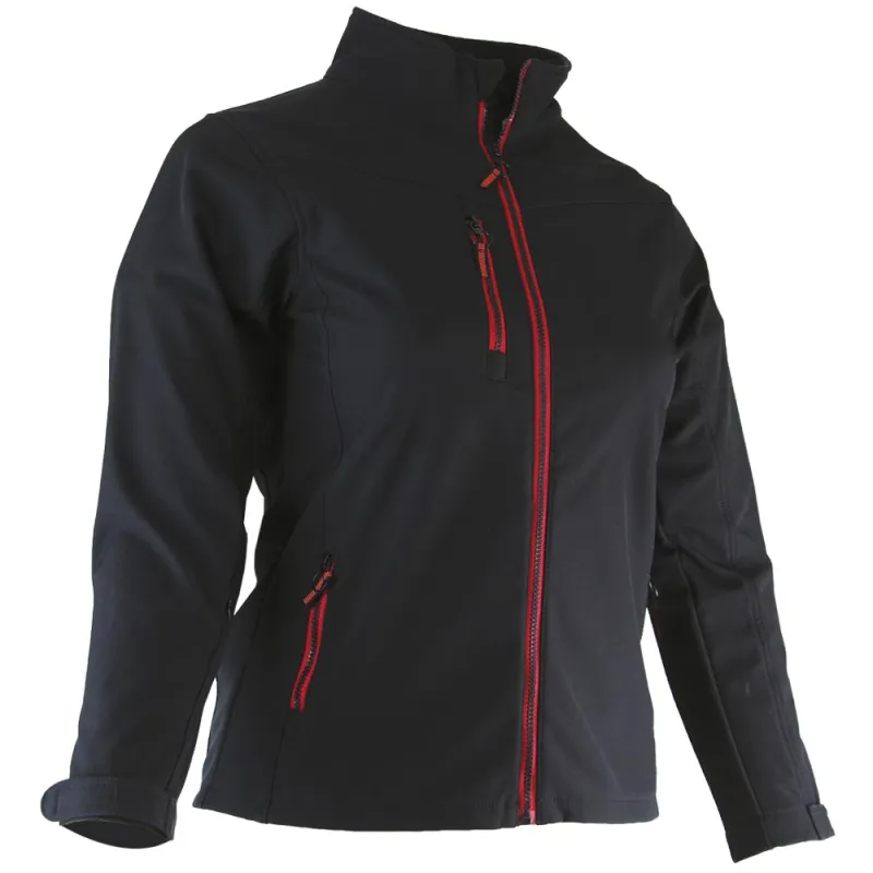 Veste softshell femme Alba 4 poches polyester noir XXS à 2XL