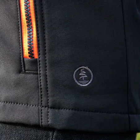 Veste softshell femme Alba 4 poches polyester noir XXS à 2XL