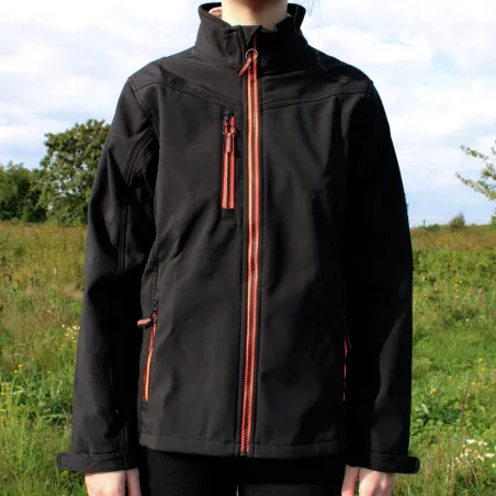 Veste softshell femme Alba 4 poches polyester noir XXS à 2XL