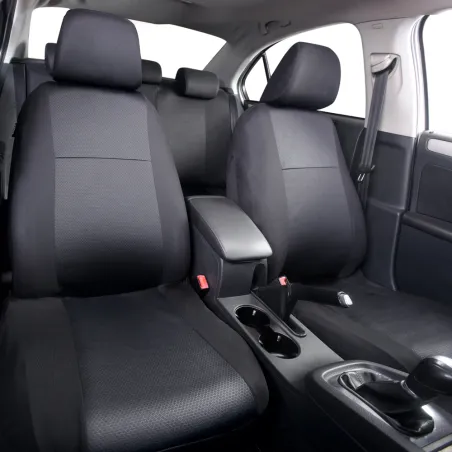 Housse auto Catania noire 5 appui-têtes sièges fractionnables