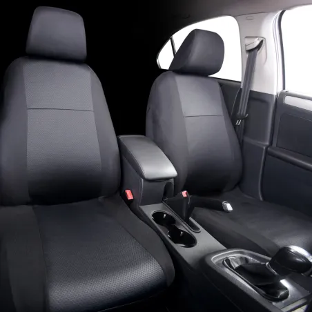2 Housses sièges avants Catania noir avec appui-têtes inclus