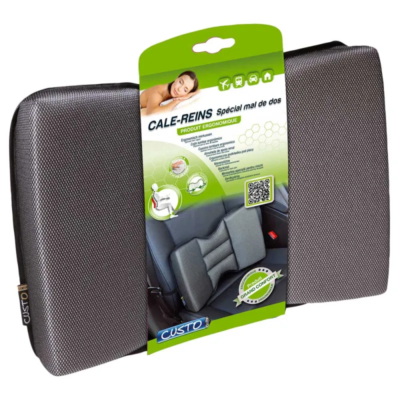 Cale reins ergonomique mousse mémoire de forme - Maintien dos