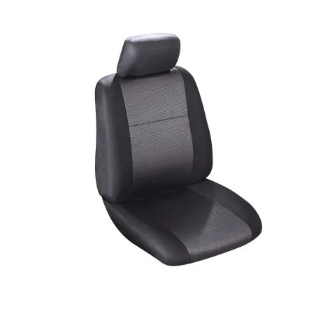 Housse siège avant Catania noir 2 parties avec appui-tête