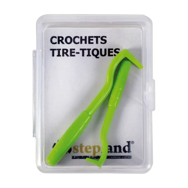 Crochets tire-tiques verts – extraction par rotation sûre