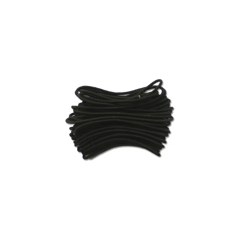 Corde élastique noire Diam. 2.5mm bobine de 10 m