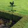Girouette météo coq métal pour jardin, toit d'extérieur, direction du vent