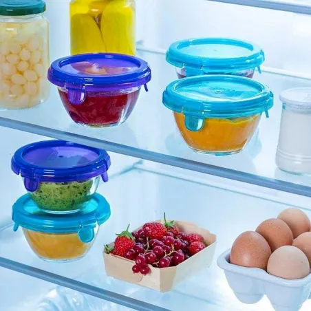 Lot de 2 Récipients Pyrex en Verre 0,20L