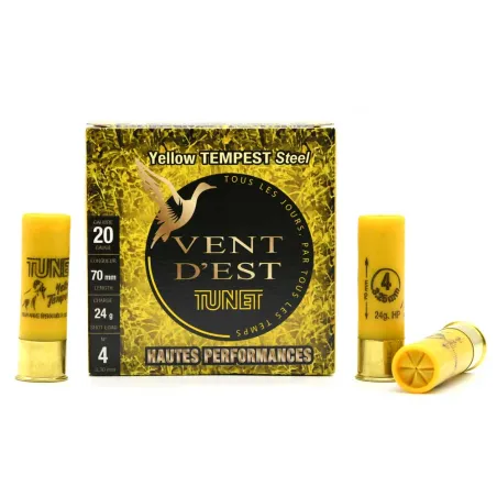 Boite de 25 cartouches BJ 20/70 vent d'est yellow tempest 400m/s