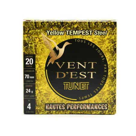 Boite de 25 cartouches BJ 20/70 vent d'est yellow tempest 400m/s