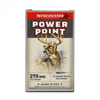 Boite de 20 Balles Power-point Super X pointe molle plomb