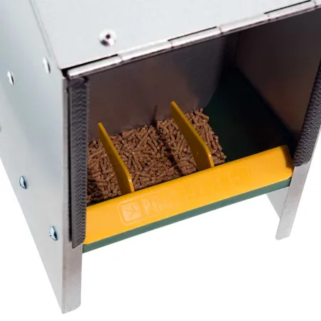 Mangeoire trémie galva 2,5 kg ProFeeder anti-gaspillage