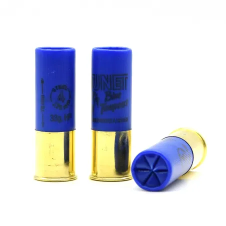25 cartouches acier Cal. 12/76 vent d'est blue tempest 33g