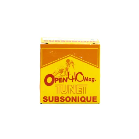 25 cartouches bourre à jupe calibre 410/76 subsoniques 320m/s