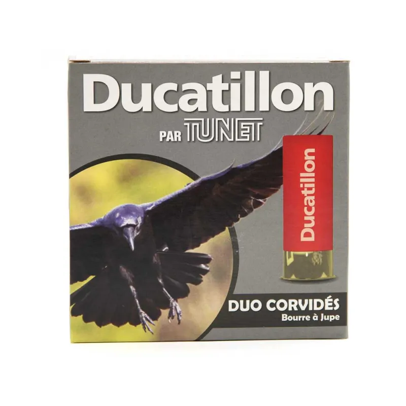 Boite de 25 cartouches "Duo Corvidés" bourre jupe 12/70 37g