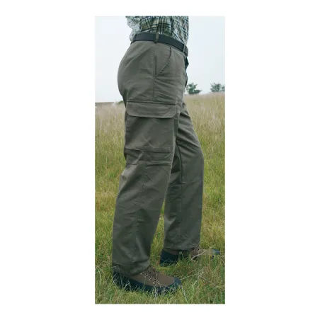 Pantalon treillis M64 4 poches coton toile de satin kaki