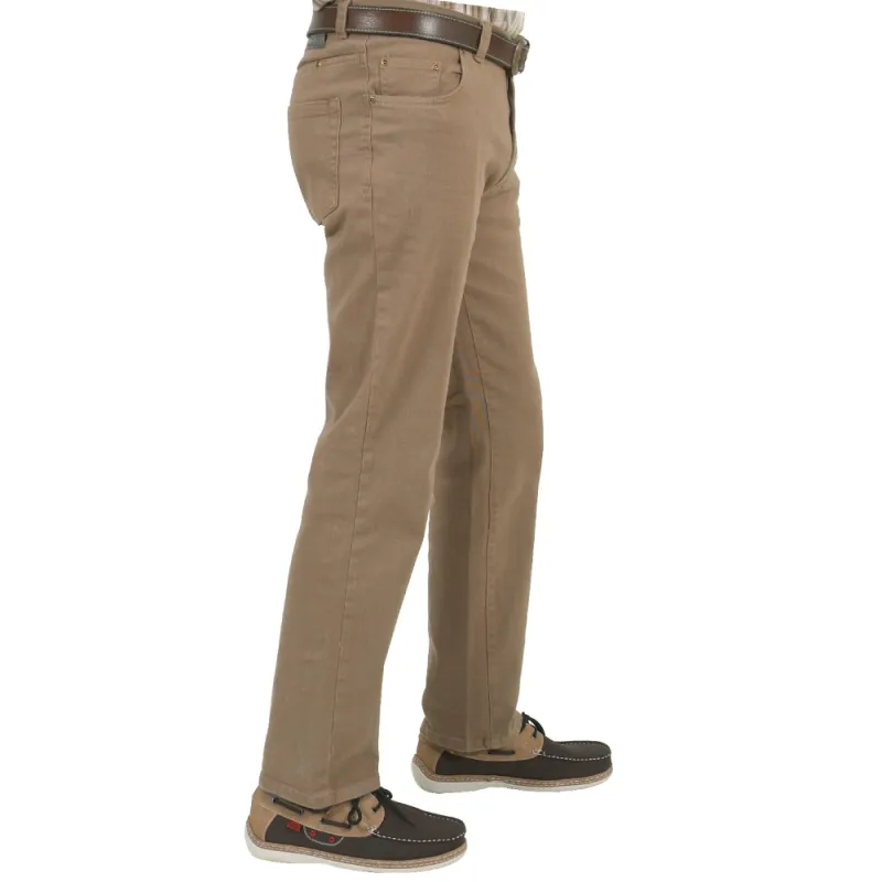 Jeans homme coupe droite regular LMA beige 