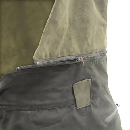 Salopette Grand Nord polyester polaire kaki marron 