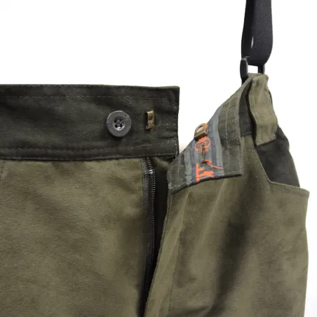 Salopette Grand Nord polyester polaire kaki marron 