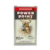 Boite de 20 Balles Power-point Super X pointe molle plomb 243 win