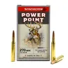 Boite de 20 Balles Power-point Super X pointe molle plomb 270win