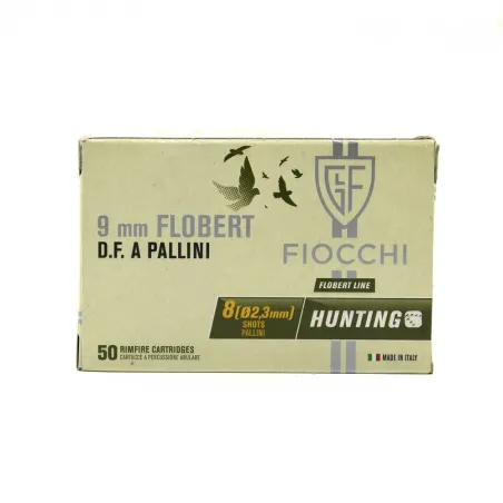 50 cartouches cal 9mm Flobert double charge cuivre 36mm